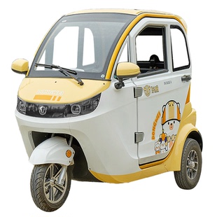 东威M1电动三轮车全封闭国标可上牌城市休闲代步手脚联动三轮碟刹