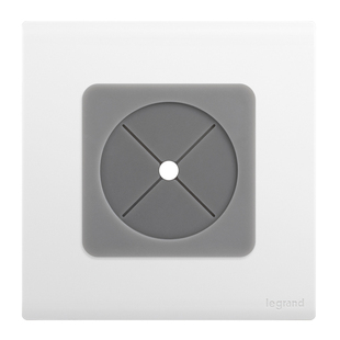 罗格朗出线孔面板开关插座空白面板86型墙面遮挡预留口穿线孔盖板