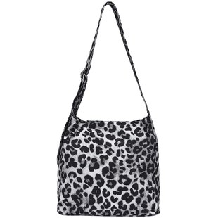 热风女士包包2026年春季新款豹纹个性单肩包大容量通勤手提包包