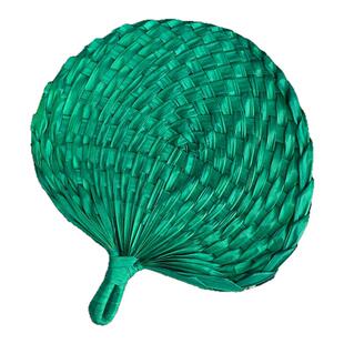 蒲扇舞蹈道具越女词扇子同款编织芭蕉扇子绿色古典舞表演专用道具