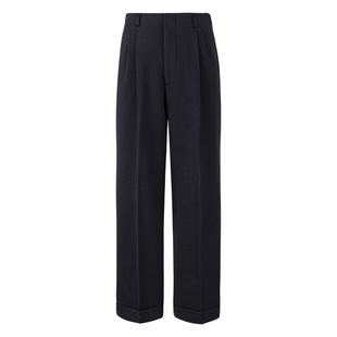 【1930s 全羊毛斜纹】CULTUM秋冬重磅经典高腰好莱坞双褶直筒西裤