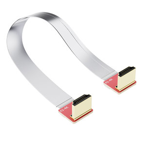 HDMI软排线高清4K显示器航拍树莓派转连接线延长线公对母90度弯头