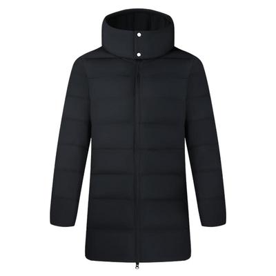 361中长款羽绒服女装2025冬季女款宙斯盾沙特银保暖连帽羽绒服女