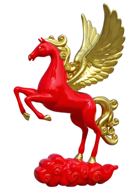 2026新年迎春雕塑骏马造型