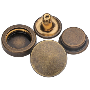 按扣免缝钉扣金属四合扣按压扣子暗扣纽扣羽绒服衣服子母扣摁扣实