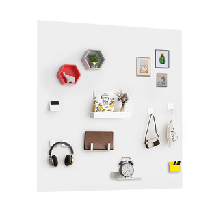 珐琅白板磁吸墙面平替厨房白板墙贴自粘贴纸磁铁写字展示板收纳家用儿童教学可擦镀锌板磁性磁吸黑板玻版上墙