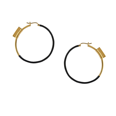 coughinvain拼色基础银耳环