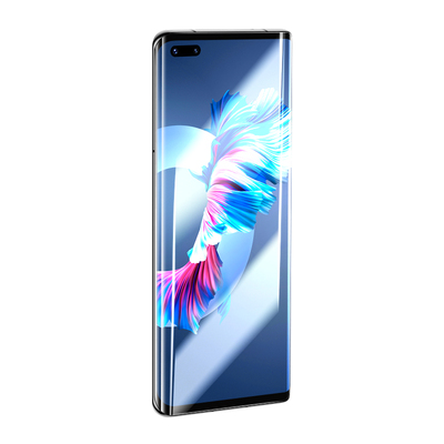 华为mate40pro曲面钢化膜UV全胶