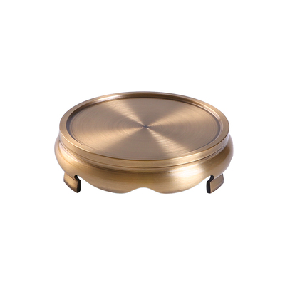 汉颂三足铜底座花瓶底盘