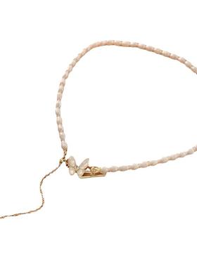 珍珠贝母天然珍珠女气质甜美项链