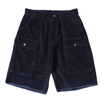 灯芯绒工装短裤男宽松休闲