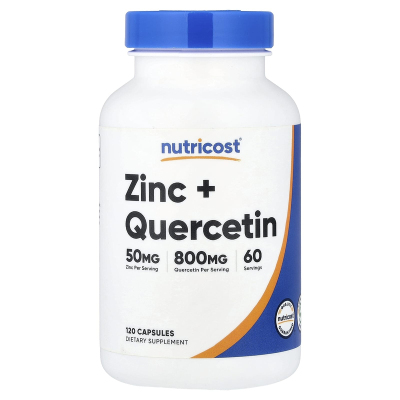 Nutricost,Zinc + Quercetin, 120 Capsules