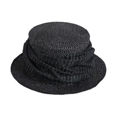 SassyBarka短檐伯明翰平顶草帽