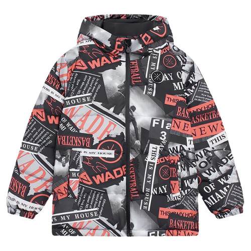 Lining/李宁正品男大童加厚保暖连帽宽松冬季鸭绒运动服YYMS081