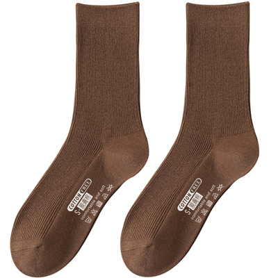 优质纯棉无骨缝头堆堆袜女