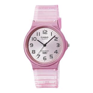 卡西欧casio正品男女学生儿童考试彩色果冻透明防水手表海外直邮