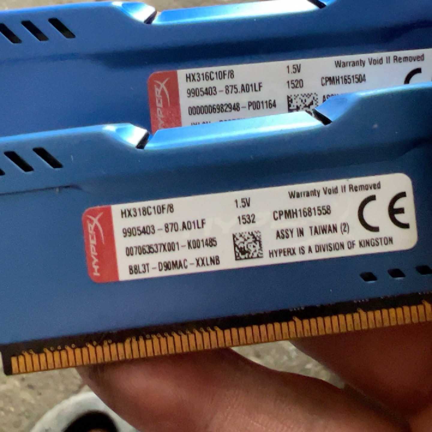 议价几乎全新金士顿HyperX FURY DDR3 8G 160