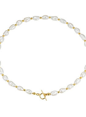 MITHAOL天然巴洛克珍珠项链高级感轻奢小众毛衣链女款时尚珠宝银