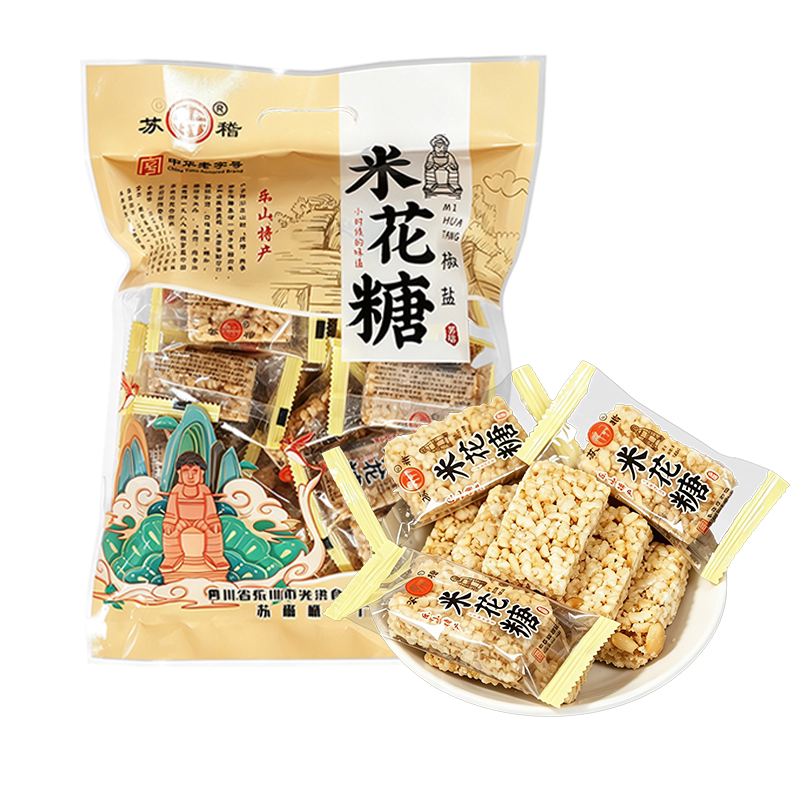 苏稽椒盐米花糖402g四川乐山中式糕点/新中式糕点