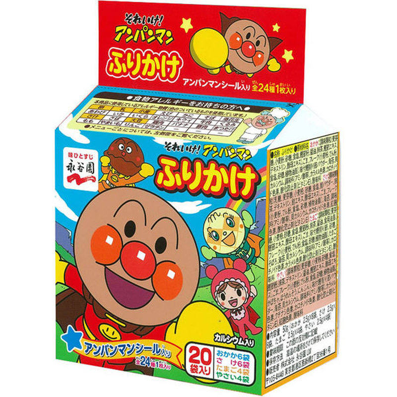 日本永谷园田中食品零添加五口味拌饭料面包超人海苔芝麻茶泡饭