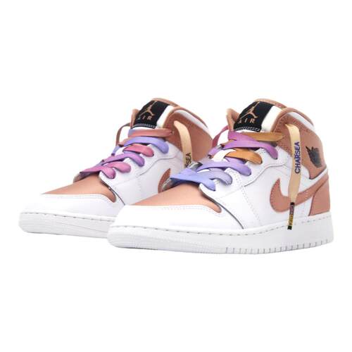 CHARSEA高贵灵魂20ss 适配AJ1AF1网红粉色四色渐变时尚潮流鞋带扁
