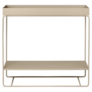 丹麦Ferm Living铁艺双层置物架落地 浴室架子厨房收纳架花架阳台