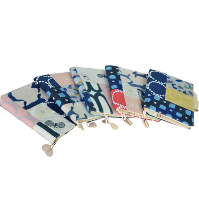 hobo刺绣A5/A6手账日记本封套书衣日系 皆川明拼布抽选手帐书衣