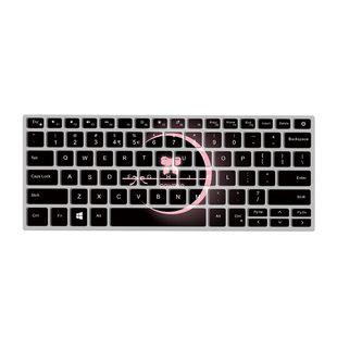 黑粉月牙键盘膜适用2025联想ThinkBook14+小新Pro16GT笔记本保护膜苹果MacBookAir红米REDMIBook16可爱彩绘膜