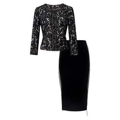 小香风套装名兰世家蕾丝