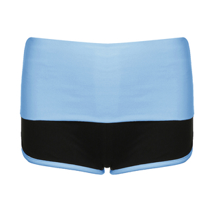 eilove美式简约撞色休闲运动短裤女辣妹低腰紧身打底裤超短休闲裤