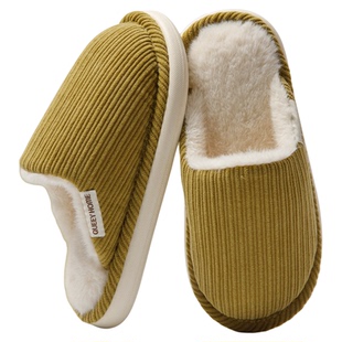 棉拖鞋女士秋冬2025新款家居室内加绒保暖厚底防滑不掉毛情侣棉拖