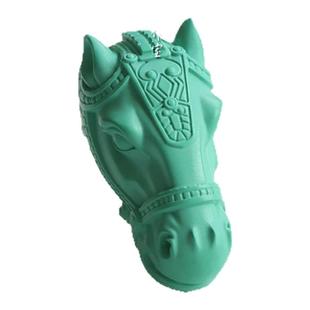 生肖马头手串文玩配饰鹿角根付朱砂优化仿松石菱镁矿全新人气款