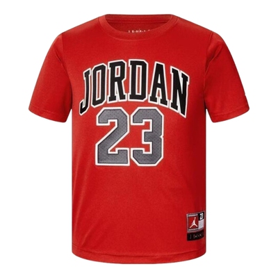 Nike耐克男女小童短袖针织衫夏新款Jordan图案透气T恤HM4763-687