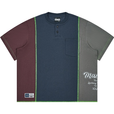 XXZXX潮牌复古麻感汗布短袖T恤