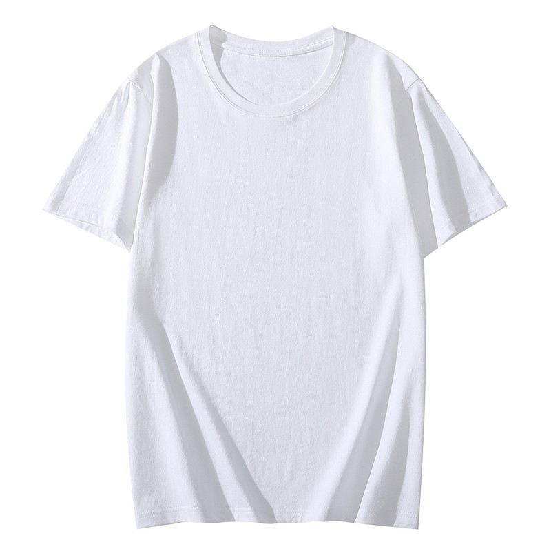 纯棉T恤定制印LOGO夏团体工作服班服重磅圆领落肩短袖DIY体恤订做