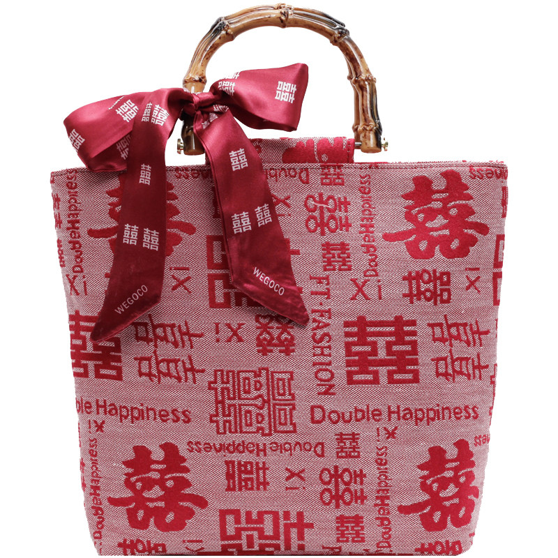 新中式仪式感喜字手提袋