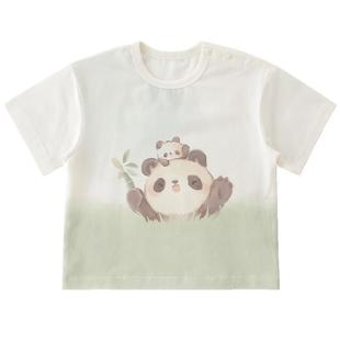 宝宝短袖t恤2025新款夏季儿童衣服薄款男童超萌可爱夏装女童上衣