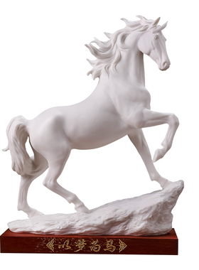 省大师蔡国海陶瓷马到成功摆件