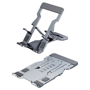 超薄手机架支架桌面ipad平板通用全铝合金架子懒人追剧看电视直播可折叠支撑架小巧便携式托架家用网课简易架