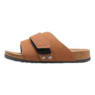 NewRockstarChoppa 夏季软木勃肯拖鞋男外穿防滑沙滩休闲一字凉拖