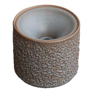 恬静生活复古漏斗式烟灰缸陶瓷带盖防飞灰家用茶桌中式办公室烟盅