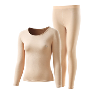 猫人女士保暖内衣加绒加厚秋衣秋裤冬季棉毛衫女中老年保暖衣套装