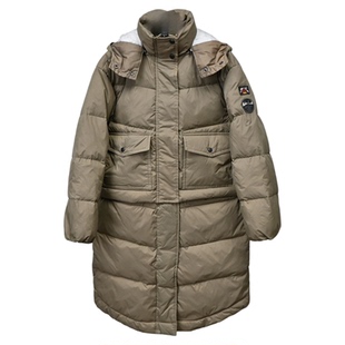 长短随心ABLE JEANS冬装女羽绒服连帽减龄正品中长款白鸭绒厚外套