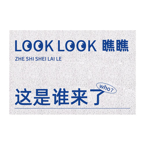 左咸敦道原创pvc家用脚垫防滑丝圈地垫入户进门口垫子高级感地毯