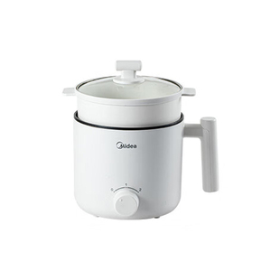 美的电煮锅家用多功能宿舍学生小电锅蒸煮炒焖电炒锅一人食电火锅