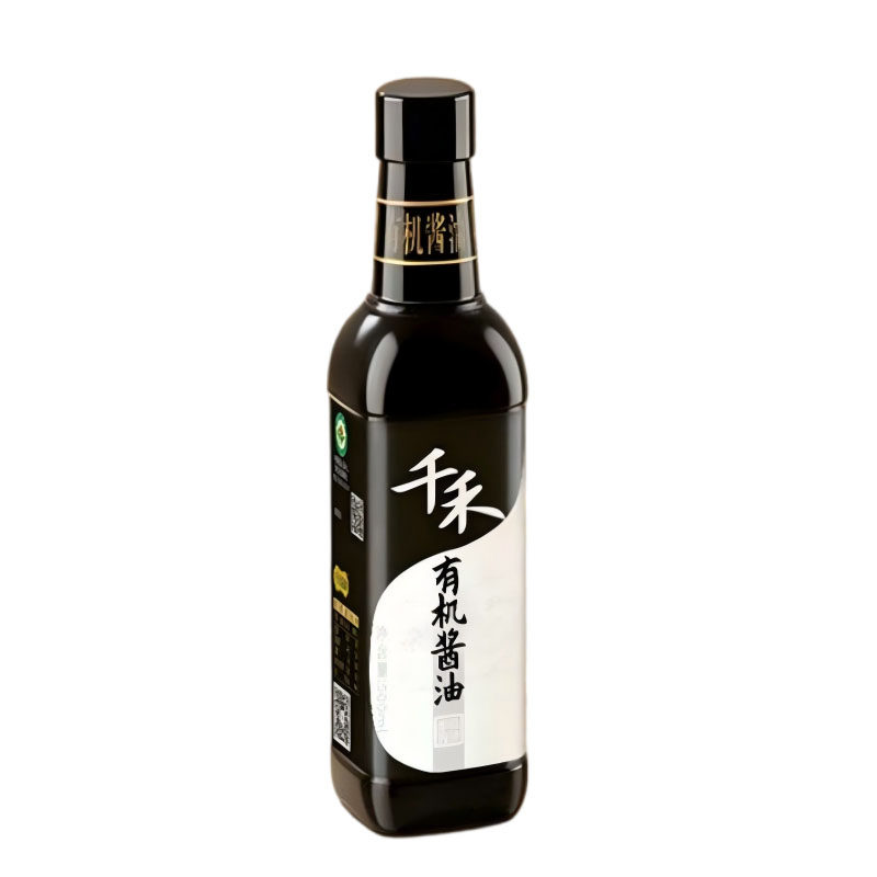 千禾有机酱油醋500ml零添加头道酿造特级生抽家用炒菜官网正品