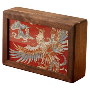 新婚礼物送新娘实用新人订婚送闺蜜结婚木高档刺绣首饰盒生日礼物