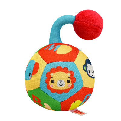 费雪手抓摇铃布球新生儿安抚感知