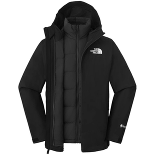 TheNorthFace北面羽绒内胆三合一男秋冬GTX硬壳保暖冲锋衣83RR
