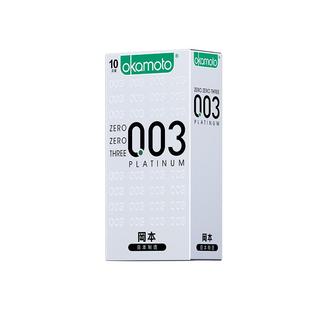 冈本003白金避孕套超薄裸入001男用安全套官方正品旗舰店持久装tt
